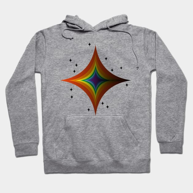 Rainbow star Hoodie by SAMUEL FORMAS